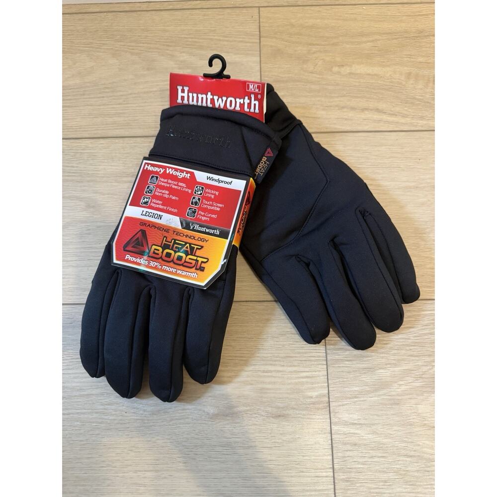 NWT New Huntworth Black Legion Heavy Weight Heat Boost Winter Gloves (M/L)